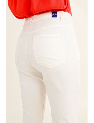 Pantalon slim blanc Molly bracken, référence E1680CE