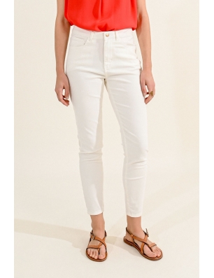 Pantalon slim blanc Molly bracken, référence E1680CE