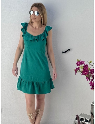 Robe féminine Molly Bracken, coloris vert émeraude, référence LA1520CP